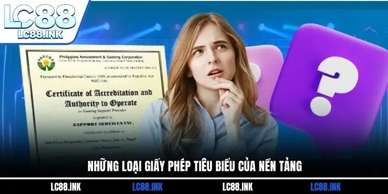 Những loại giấy phép tiêu biểu của nền tảng