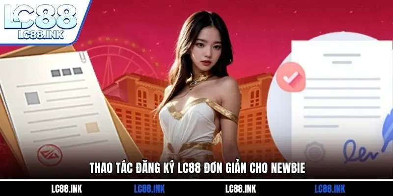 Thao tác đăng ký LC88 đơn giản cho newbie